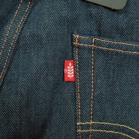 Levis 501 Original Shrink To Fit Plant Based Raw Jeans Mens 34 Blue Denim New - Picture 4 of 8